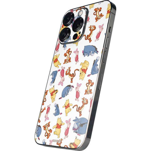 Disney Winnie the Pooh Character Pattern iPhone 14 Pro Skin